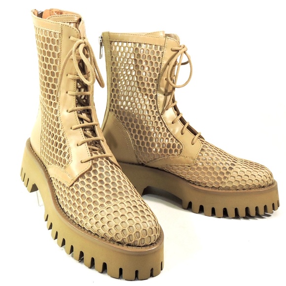 CASADEI 🇮🇹 WOMENS SAND LEATHER FASHION SUMMER BOOTIE - Picture 8 of 8